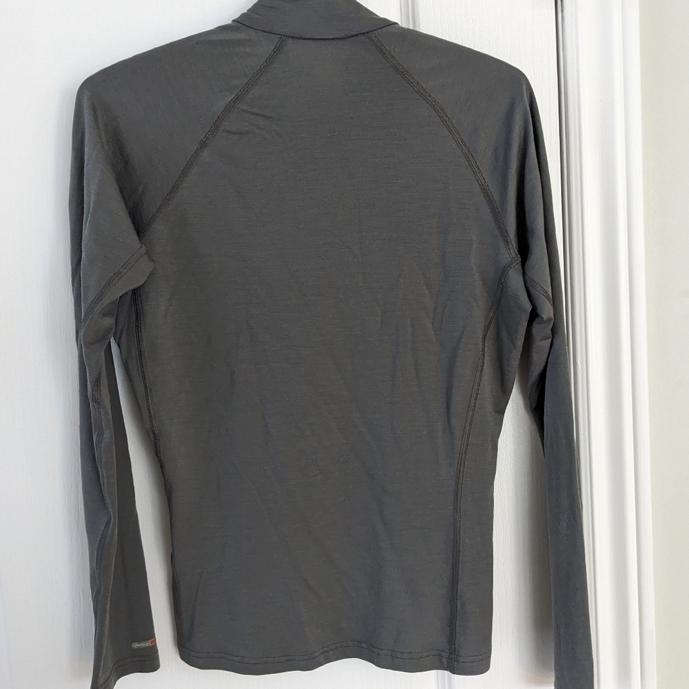 Icebreaker 200 Merino quater zip pull base layer grey Medium R - Picture 7 of 8